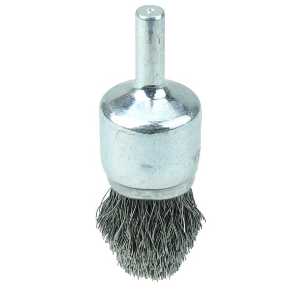 Weiler Controlled Flare Crimped Wire End Brush 3/4", .0104" Steel Fill 10305